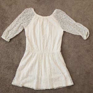 white lace skater dress (youth)